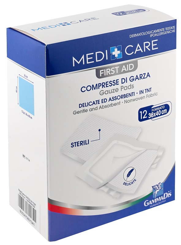 GARZA MEDICARE TNT 36X40 CM 12 PEZZI - dottorbianchi.it