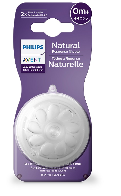 AVENT TETTARELLA NATURAL RESPONSE FLUSSO 2 0 MESI+ 2 PEZZI - dottorbianchi.it