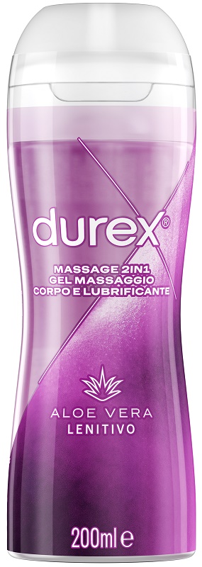 DUREX MASSAGE 2 IN 1 GEL MASSAGGIO CORPO E LUBRIFICANTE ALOE VERA 200 ML - dottorbianchi.it
