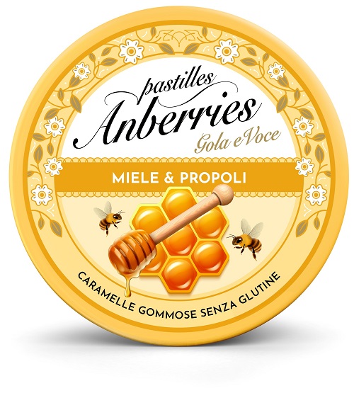ANBERRIES MIELE&PROPOLI CARAMELLE GOMMOSE 50 G - dottorbianchi.it