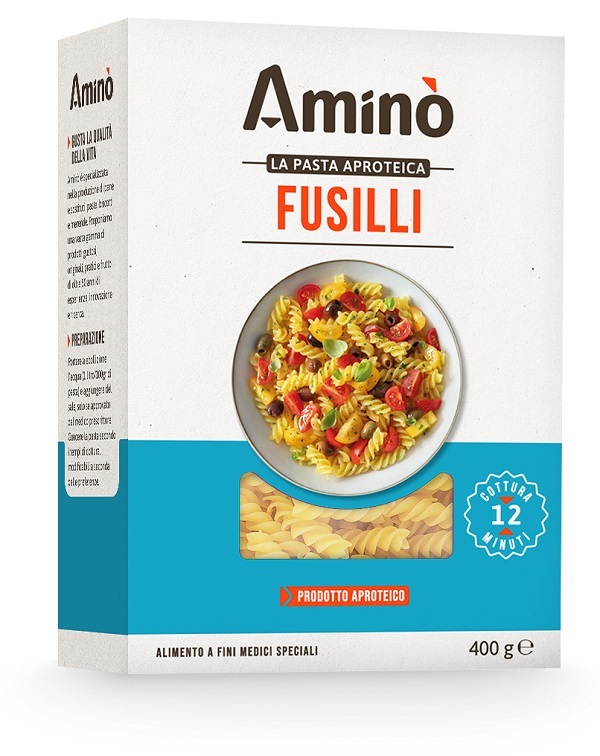 AMINO' LA PASTA APROTEICA FUSILLI 400 G - dottorbianchi.it