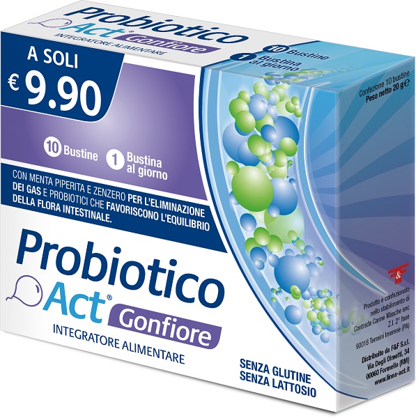 PROBIOTICO ACT GONFIORE 10 BUSTINE - dottorbianchi.it