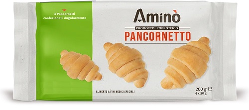 AMINO' PANCORNETTO IPOPROTEICO 4 PEZZI X 50 G - dottorbianchi.it