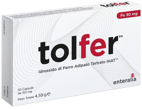 TOLFER IHAT IDROSSIDO FERRO ADIPATO TARTRATO NANO 30 CAPSULE - dottorbianchi.it