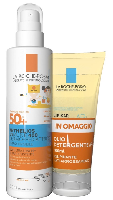 ANTHELIOS SPRAY UVMUNE DERMOPED 200 ML + OLIO 100 ML - dottorbianchi.it