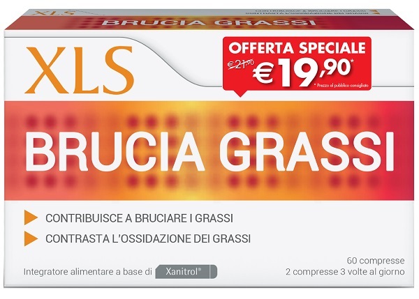XLS BRUCIA GRASSI 60 COMPRESSE TAGLIO PREZZO - dottorbianchi.it