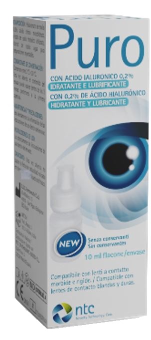 SOLUZIONE STERILE PER USO OFTALMICO PURO IDRATANTE E LUBRIFICANTE 0,2% ACIDO IALURONICO SENZA CONSERVANTI 10 ML - dottorbianchi.it
