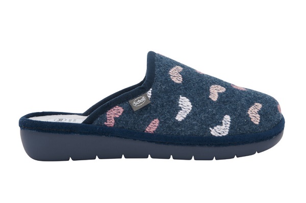 LAUREN EMBROIDERED FELT CIABATTA WOMAN NAVY BLUE/MULTI 37 - dottorbianchi.it