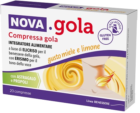 NOVA GOLA MIELE LIMONE 20 COMPRESSE - dottorbianchi.it