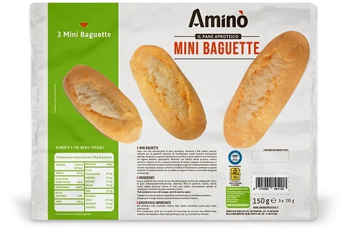 AMINO' MINI BAGUETTE 3 PEZZI DA 50 G - dottorbianchi.it