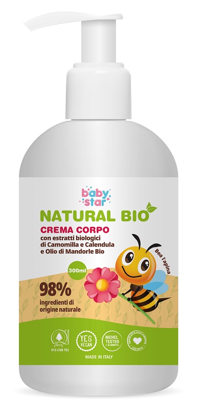 BABYSTAR CREMA CORPO NATURAL BIO 300 ML - dottorbianchi.it