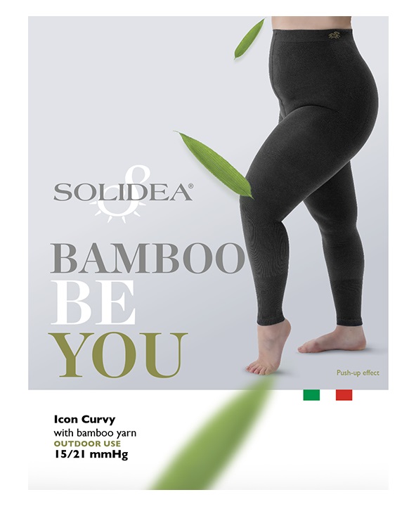 SOLIDEA BE YOU BAMBOO ICON CURVY LEGGINGS NERO M-XL - dottorbianchi.it