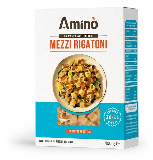 AMINO' MEZZI RIGATONI APROTEICI 400 G - dottorbianchi.it
