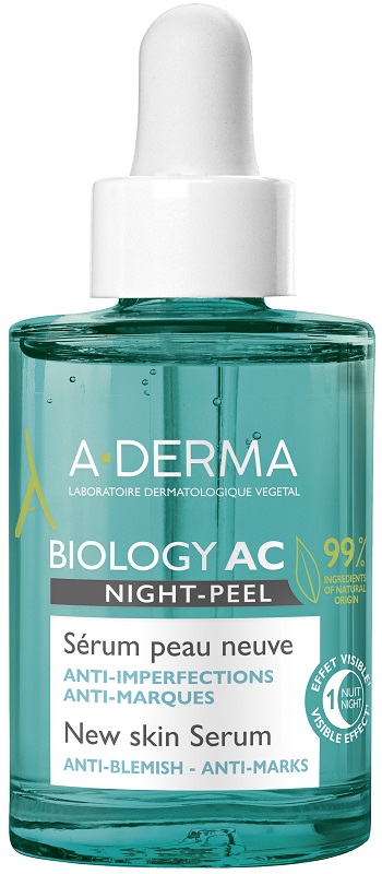 ADERMA BIOLOGY AC SIERO NIGHT PEEL 30 ML - dottorbianchi.it