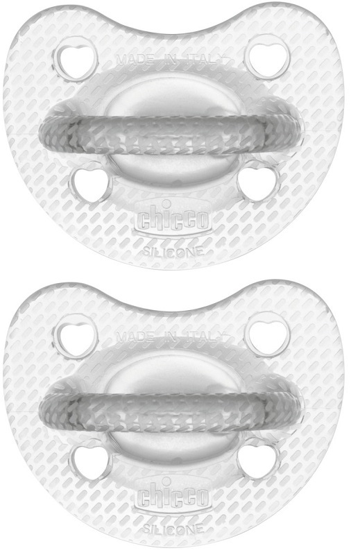 CHICCO GOMMOTTO SILICONE CRYSTAL 6-16 MESI 2 PEZZI - dottorbianchi.it