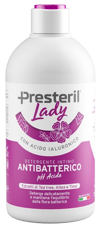 LADY PRESTERIL DETERGENTE INTIMO ANTIBATTERICO/PH ACIDO 500  ML - dottorbianchi.it