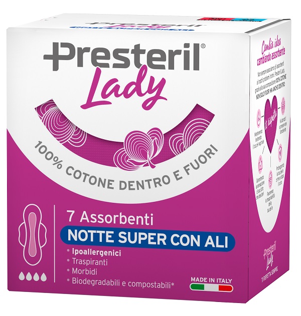 LADY PRESTERIL ASSORBENTI NOTTE SUPER ALI 7 PEZZI - dottorbianchi.it