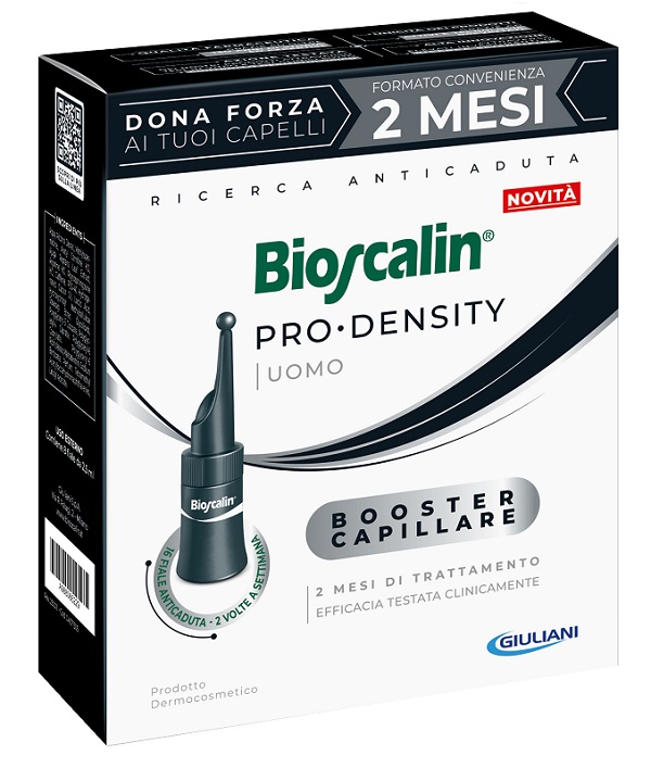 BIOSCALIN PRO DENSITY UOMO BOOSTER CAPILLARE 16 FIALE X 2,5ML - dottorbianchi.it