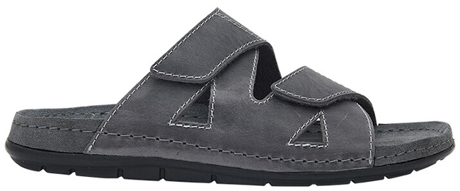 ABERDEEN 2 STRAPS MAN LEATHER M ANTHRACITE 41 - dottorbianchi.it