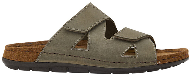ABERDEEN 2 STRAPS MAN LEATHER M KHAKI 40 - dottorbianchi.it
