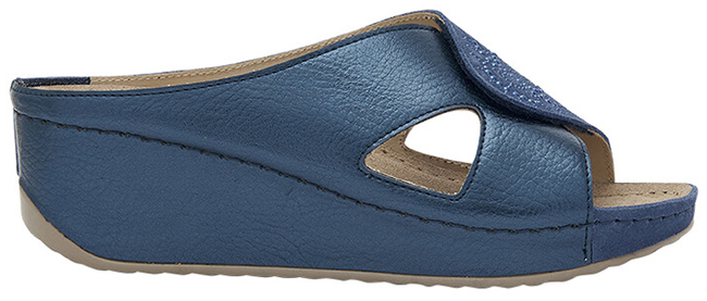 ABERDEEN WEDGE CROSS TUMBL LAM SYNTHETIC+SUEDE W NAVY BLUE 37 - dottorbianchi.it