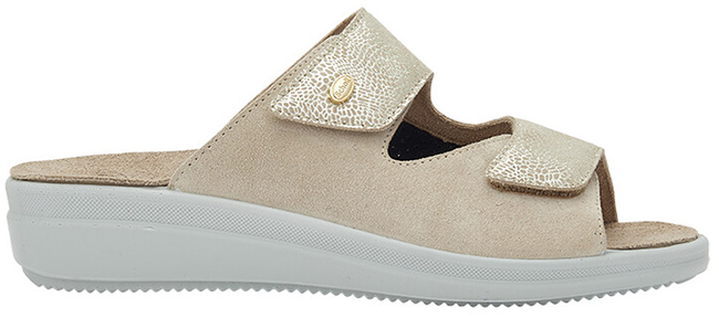 ANTONIA ELASTIC PRINTED SUEDE+SUEDE W PLATINUM 39 - dottorbianchi.it