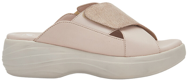 AURA CROSS GLITTERED SUEDE+LEATHER W POWDER PINK 38 - dottorbianchi.it