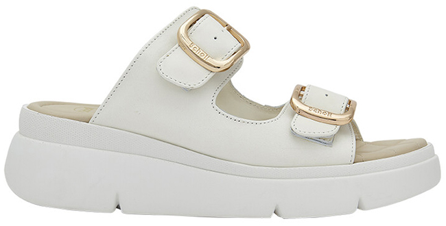 BALI BUCKLE LEATHER + ELASTIC W WHITE 40 - dottorbianchi.it