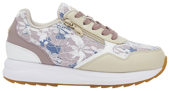 BEVERLY ZIP 24 TEXTILE+SYNTHETIC W BEIGE/MULTI 37 - dottorbianchi.it
