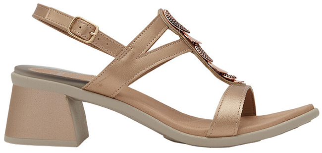 NEA T-BAR SANDAL SYNTHETIC+ACCESSORY W ROSE GOLD 38 - dottorbianchi.it