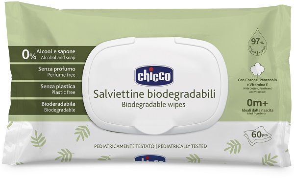 CHICCO SALVIETTE BIO 60 PEZZI PLAQUE - dottorbianchi.it