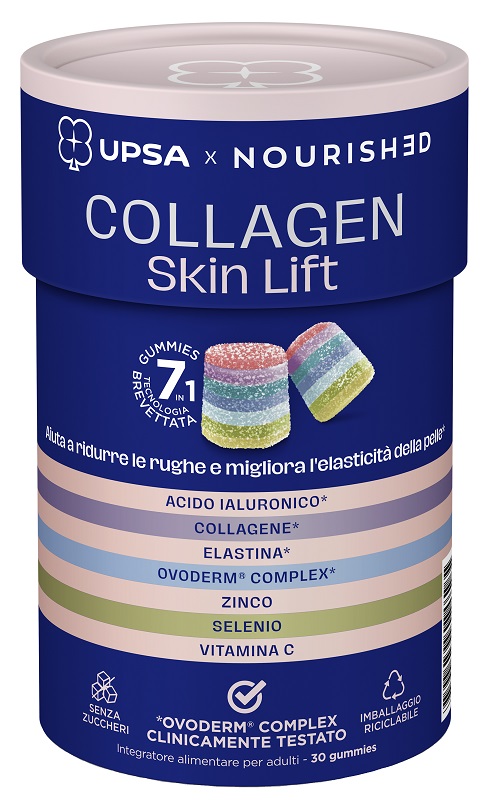UPSA X NOURISHED COLLAGEN SKIN LIFT 30 GUMMIES - dottorbianchi.it