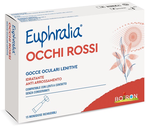 GOCCE OCULARI LENITIVE EUPHRALIA OCCHI ROSSI 15 FLACONCINI MONODOSE 0,5 ML - dottorbianchi.it