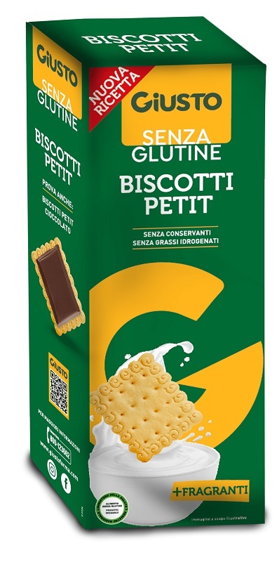 GIUSTO SENZA GLUTINE BISCOTTI PETIT 175 G - dottorbianchi.it