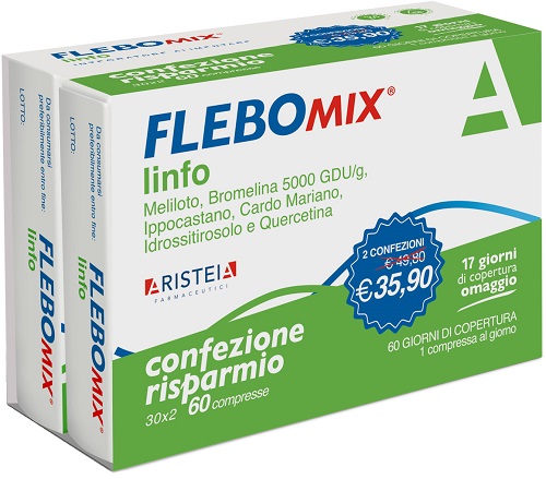 FLEBOMIX LINFO BIPACK 30 + 30 COMPRESSE - dottorbianchi.it