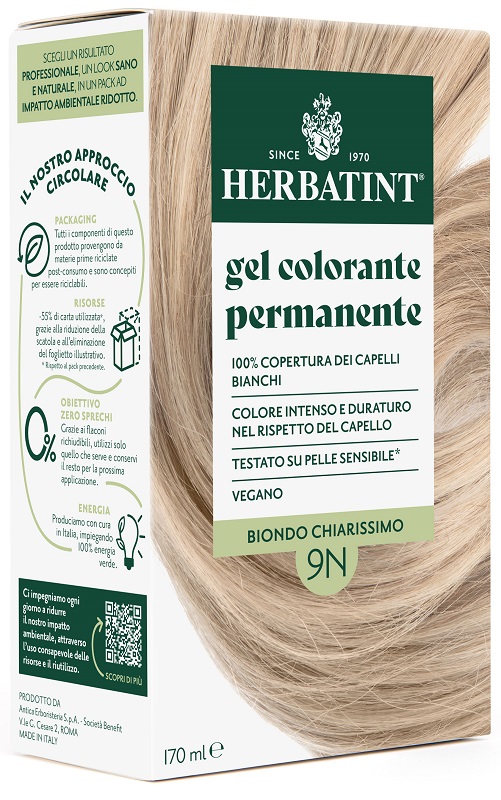 HERBATINT 9N BIONDO CHIARISSIMO 170 ML - dottorbianchi.it