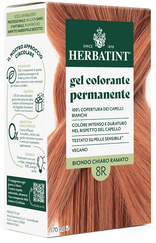 HERBATINT 8R BIONDO CHIARO RAMATO 170 ML - dottorbianchi.it