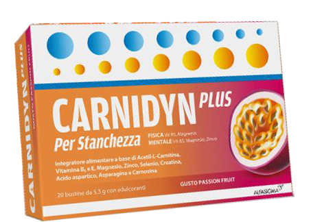 CARNIDYN PLUS 20 BUSTINE DA 5,3 G GUSTO PASSION FRUIT - dottorbianchi.it