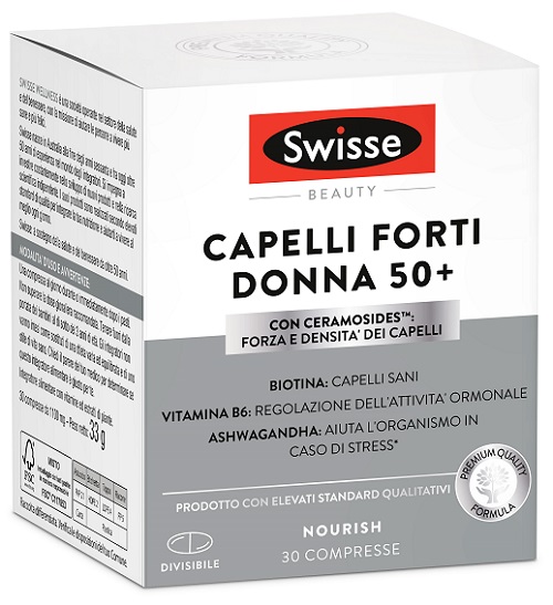 SWISSE CAPELLI FORTI DONNA 50+ 30 COMPRESSE - dottorbianchi.it