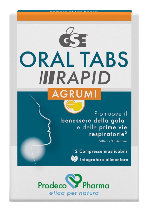GSE ORAL TABS RAPID AGRUMI 12 COMPRESSE MASTICABILI - dottorbianchi.it
