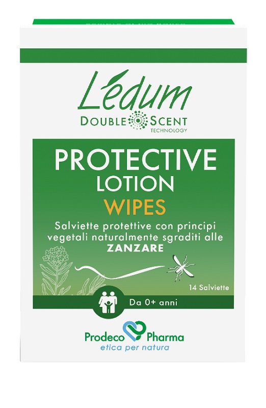 LEDUM DS PROTECTIVE LOTION WIPES 14 PEZZI - dottorbianchi.it