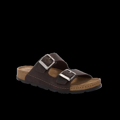 BORA 2 BUCKLES MAN LEAOIL M DARK BROWN 40 - dottorbianchi.it