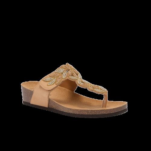 OTRANTO FLIP-FLOP SYNMIC W CAMEL 36 - dottorbianchi.it