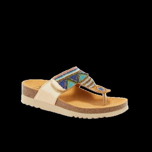 TANISHA TEXSAT W LIGHT GOLD/MULTI 39 - dottorbianchi.it