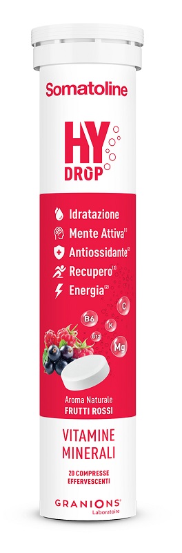 SOMATOLINE HYDROP FRUTTI ROSSI 20 COMPRESSE EFFERVESCENTI - dottorbianchi.it