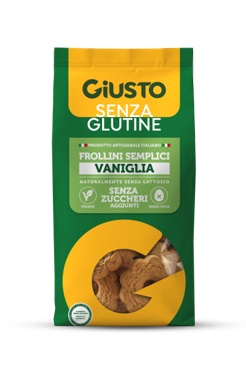 GIUSTO SENZA GLUTINE FROLLINI SEMPLICI ALLA VANIGLIA SENZA ZUCCHERI AGGIUNTI 200 G VEGAN, SENZA UOVA E NATURALMENTE PRIVO DI LATTOSIO, CON EDULCORANTE - dottorbianchi.it